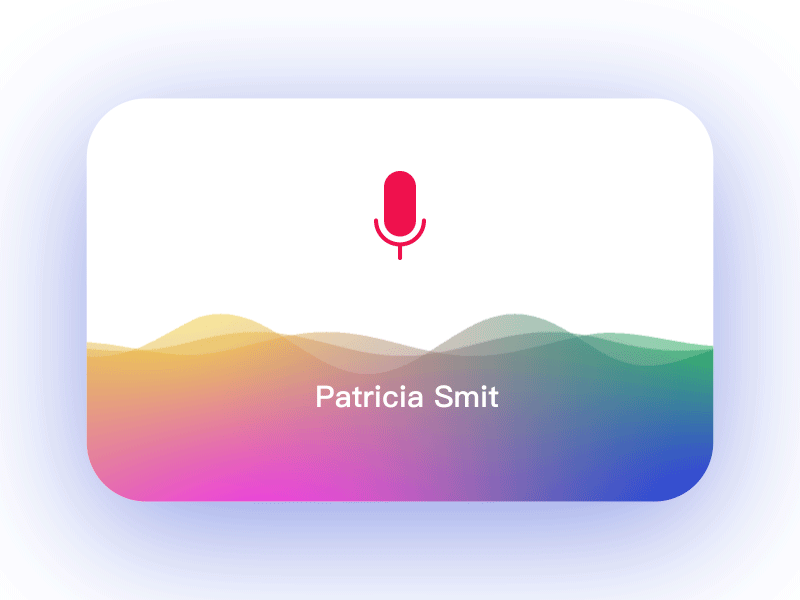 语音识别卡片|ui|动效设计|chen7109 - 原创作品 -