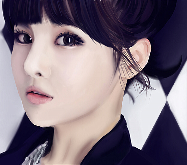 绘画厚涂|美女原创|红色|彗星插画-灌醉v绘画作被衣习作扒美女图片