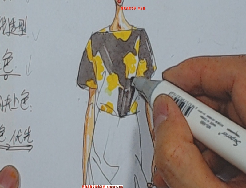 服装设计手稿绘制,入门学习步骤分解|服装|教程