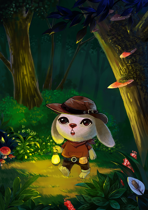 森林里的小兔子