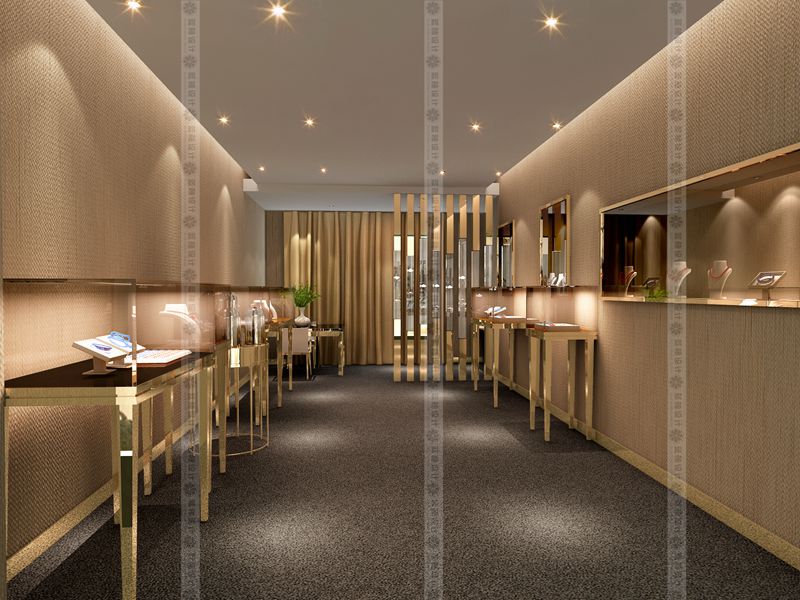 云南珠宝店铺装修设计,昆明珠宝店铺装修设计,商铺铺面装修设计就选