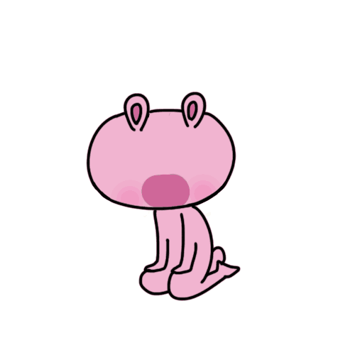 欢脱的兔子 粉色的欢脱兔 被晒黑了 它说