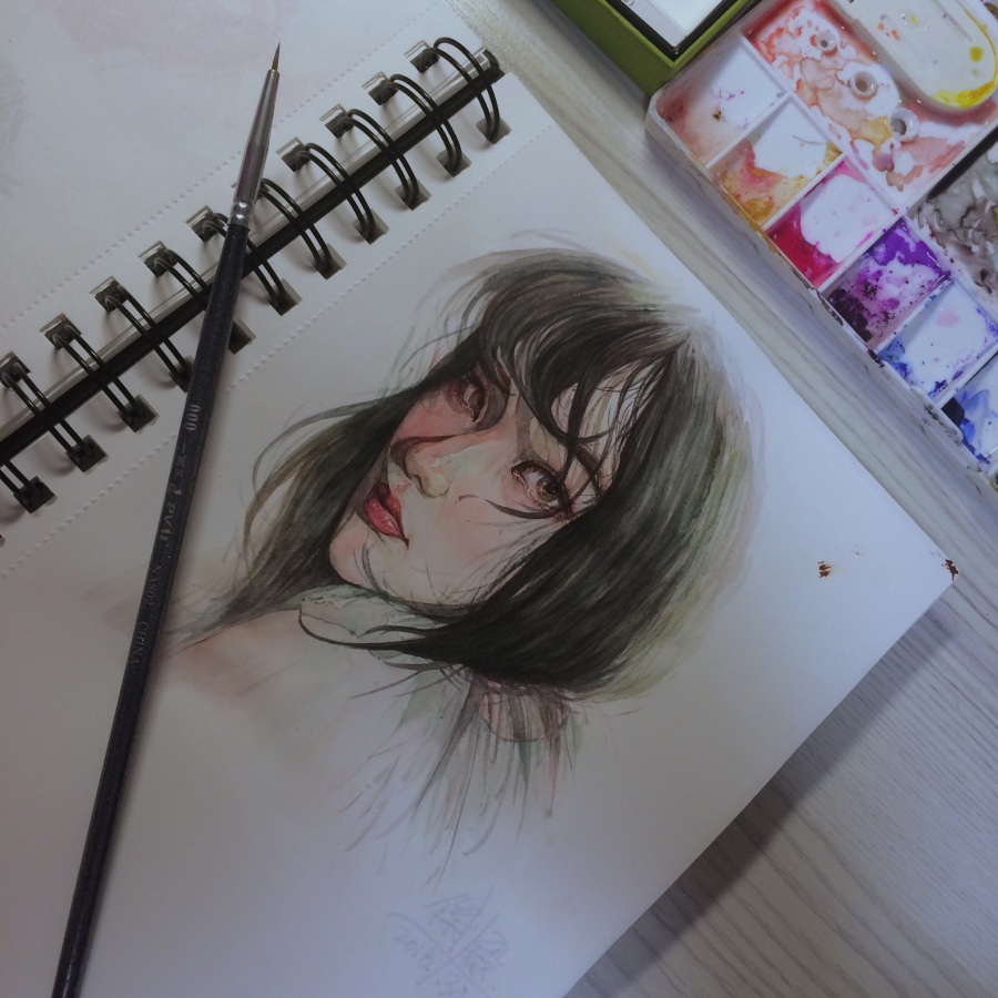 girlfriend |绘画习作|插画|杰KET - 原创设计作品