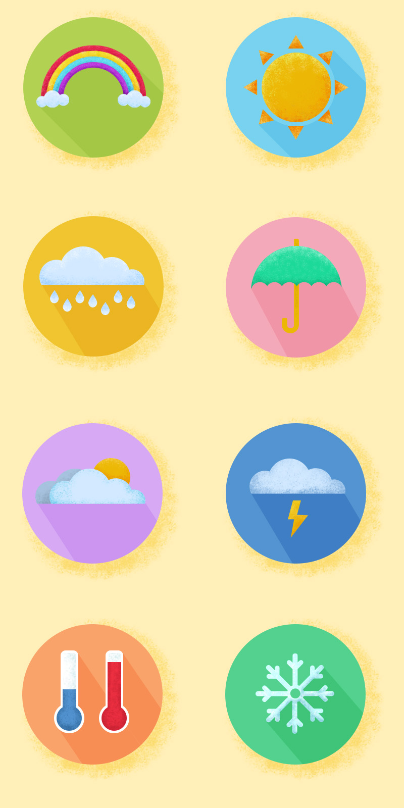 天气类的icon,插件,图标设计
