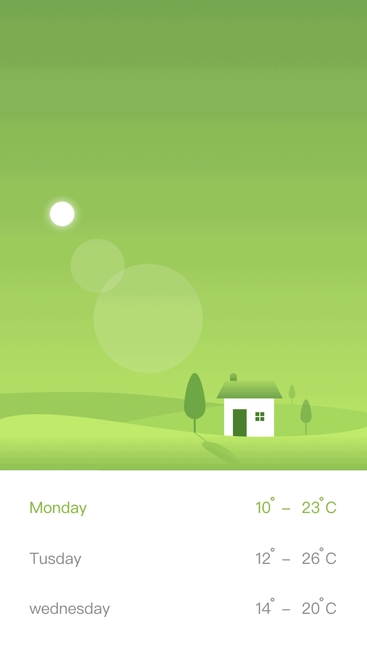 天气ui/ue 动效|ui|动效设计|深睡的那只猫 - 原创 -