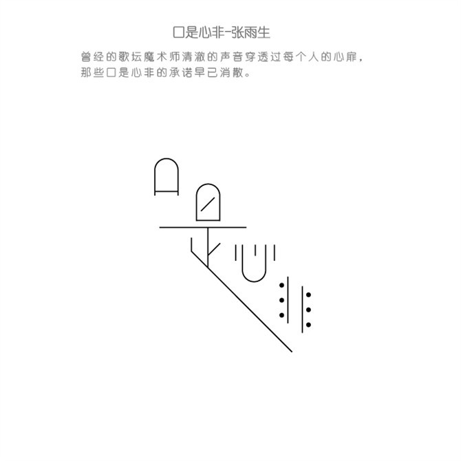 口是心非|平面|字体/字形|西木王朝2012 - 原创作品