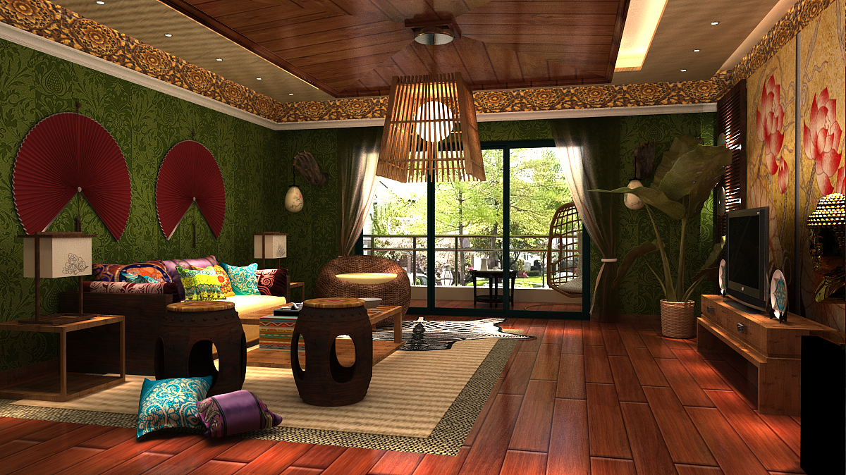 热带雨林 东南亚风情室内设计