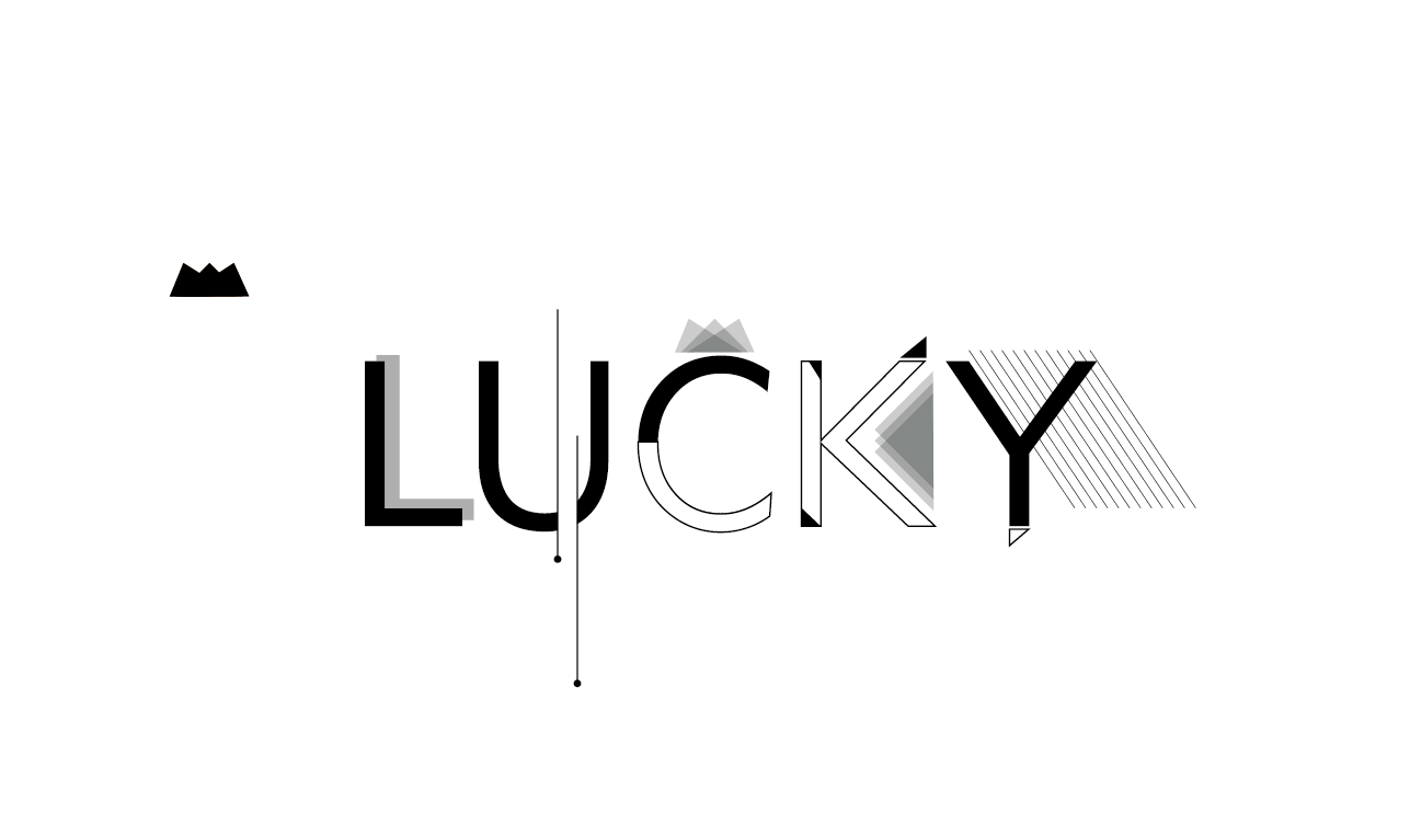 lucky|平面|字体/字形|kiki稻草人 - 原创作品 - 站酷