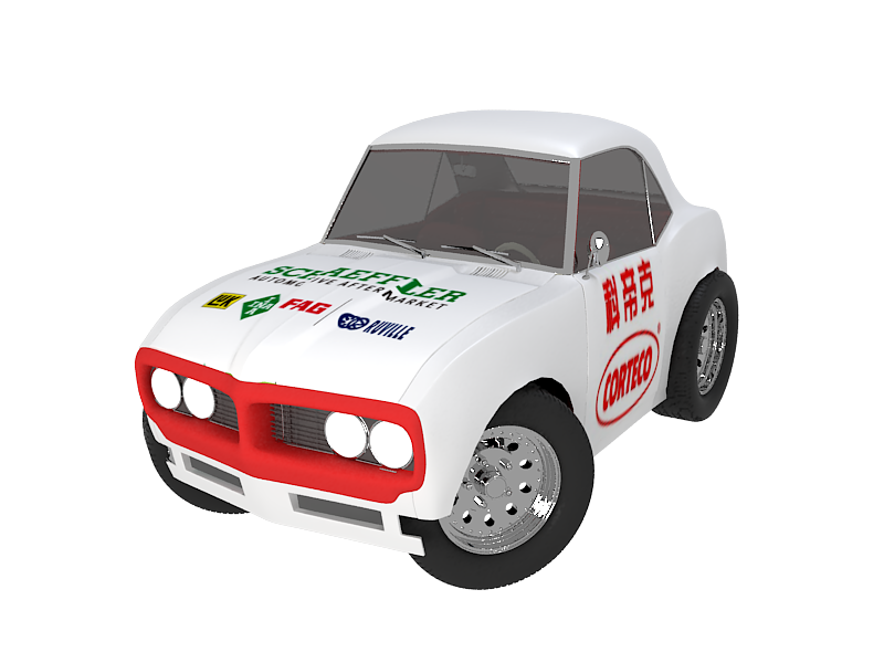 q版 3d 小汽车动画