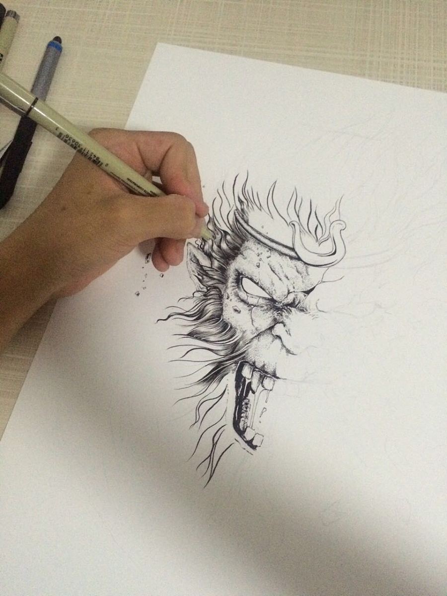 《斗战神》电影先行海报|商业插画|插画|守望者