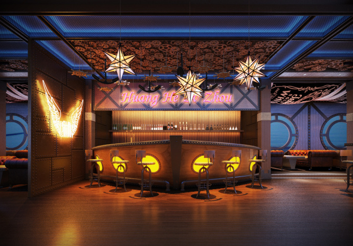 原创作品:泸州娱乐会所设计《黄河绿洲娱乐会