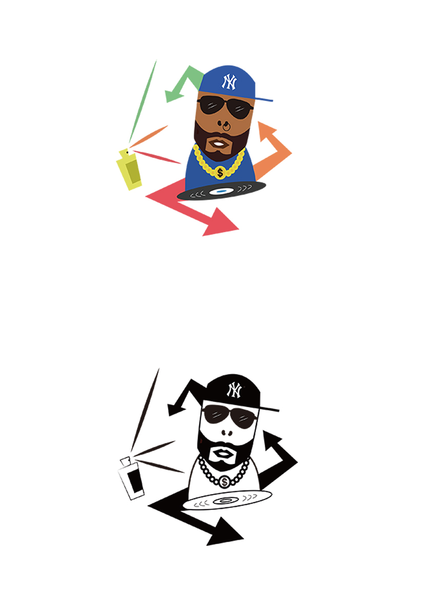 hip hop街头嘻哈文化图案logo研究设计