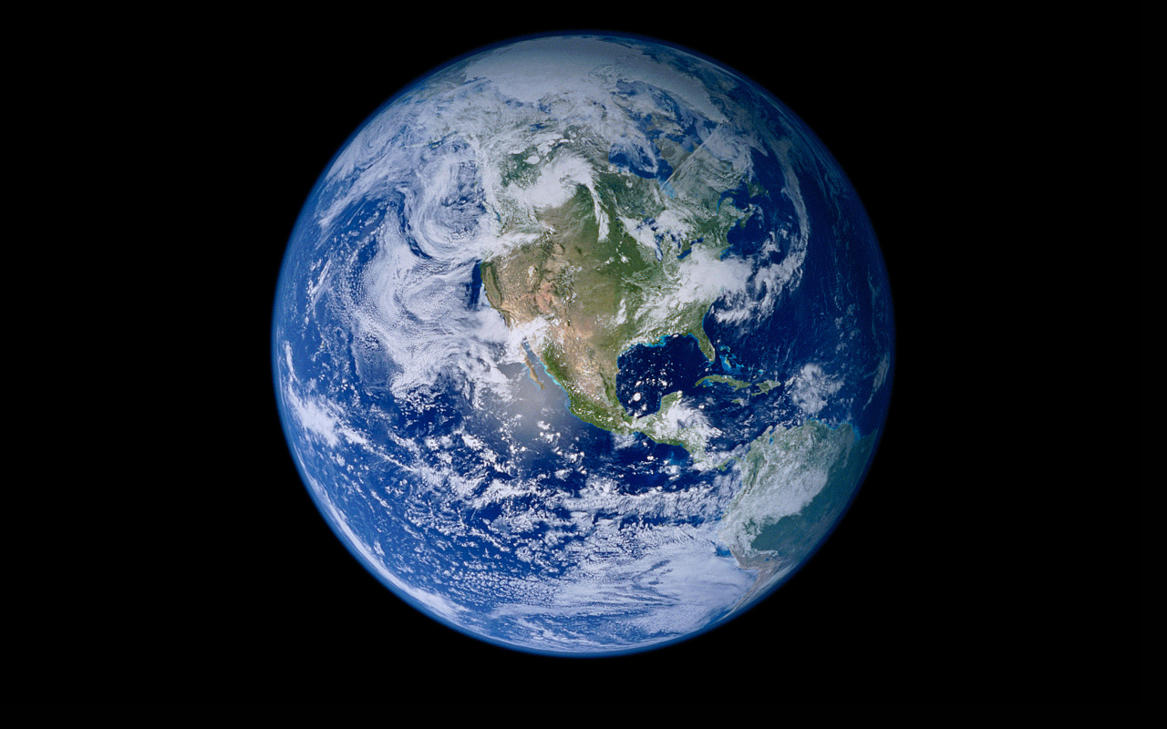真实地球,无修正-大图(原始出处日本气象台)日本气象厅拍下地球素颜照