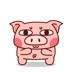 微信表情 小呆猪