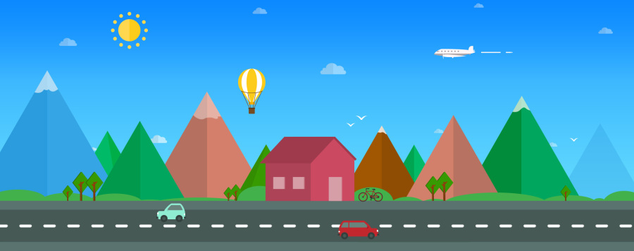 banner海报大小的扁平化|海报|平面|Super_渔头