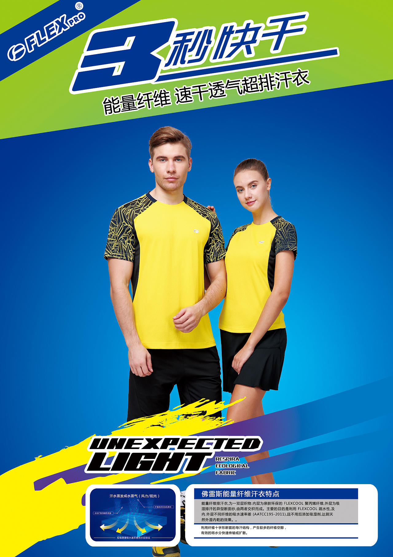 运动服装产品海报