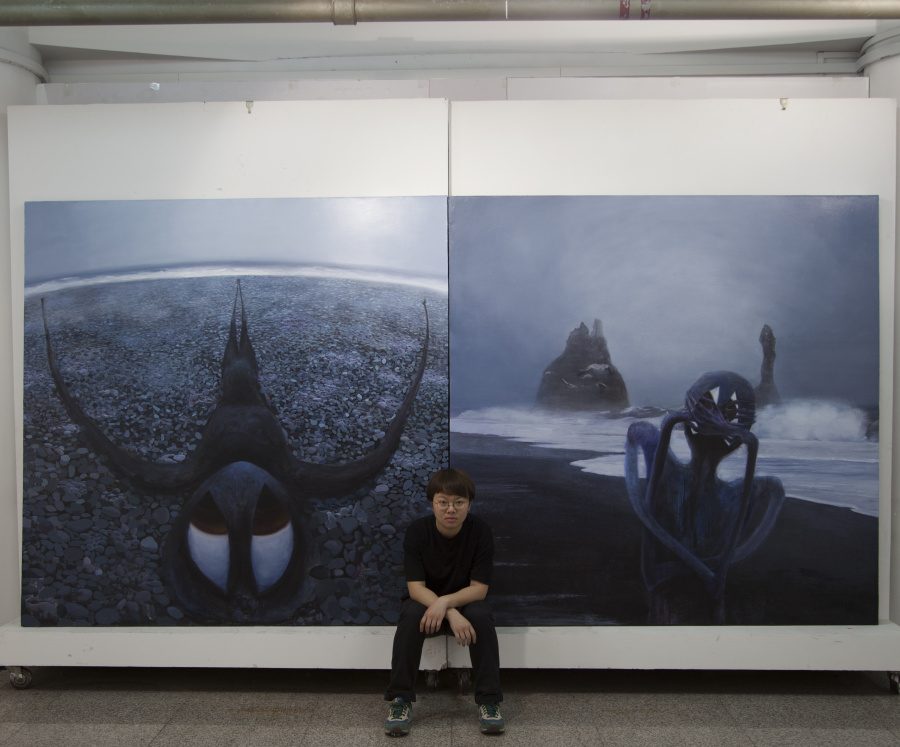 原创作品:《未命名形象》张艺凡 油画系 天津美