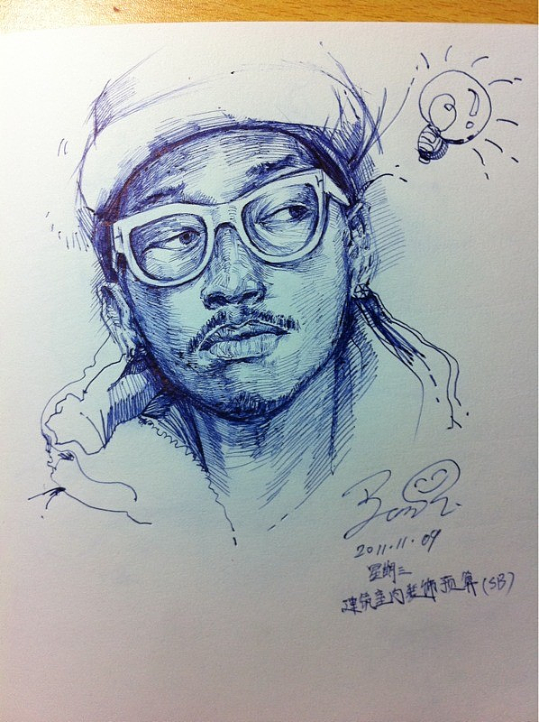 油笔画|插画|插画习作|煎熊 - 原创作品 - 站酷 (ZCOOL)