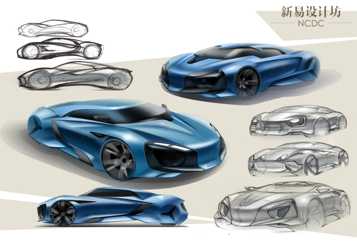 易设计坊原创汽车设计;原创汽车二维渲染;汽车造型设计;汽车外观设计