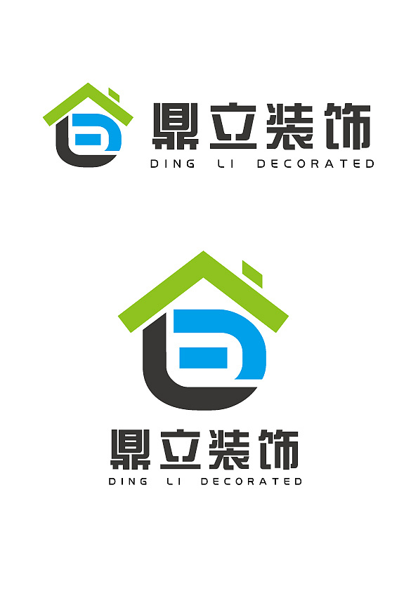 新乡市鼎立装饰公司logo设计