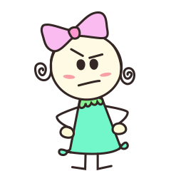 微信表情|卷毛妹 萌一脸血哦!你不信?