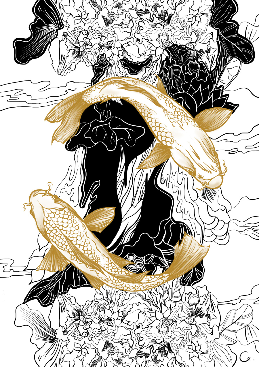 澳门金沙赌场长卷插画|商业插画|插画|插画师C