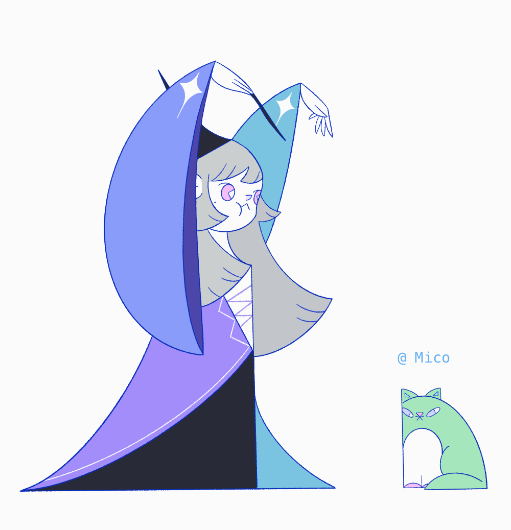 procreate变形动画教程 一组巫师人设