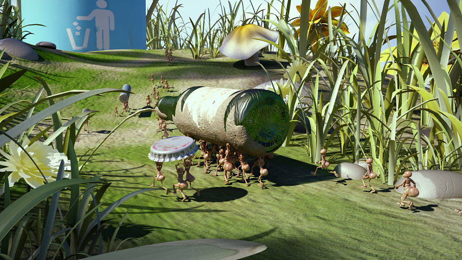 公益广告 蚂蚁篇|三维动画|动漫|LUYIFAN2012