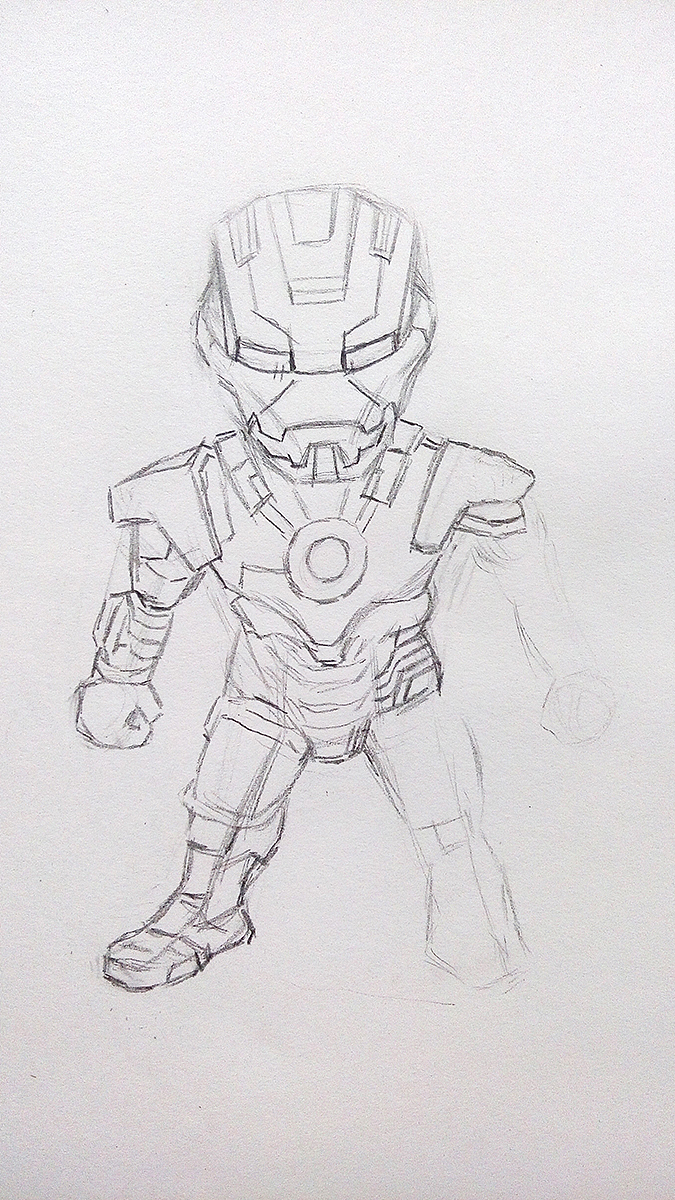 钢铁侠|插画|插画习作|贺仙人 - 原创作品 - 站酷 (ZCOOL)