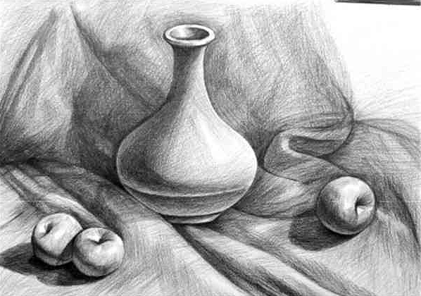 素描静物组合|纯艺术|素描|Jok_HeSunEdu - 原创作品 - 站酷 (ZCOOL)