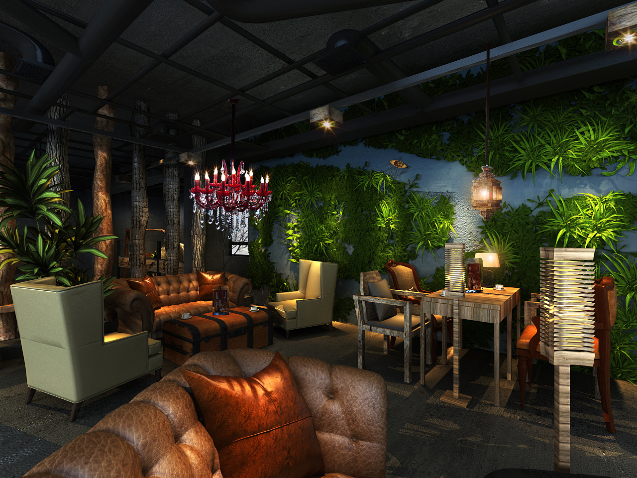 归本主义设计作品-陕西西安融锦创客咖啡