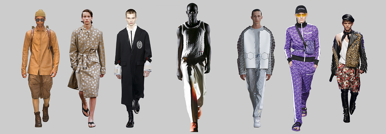 2018春夏 | 男装流行 → 秀场后台的模特都在做