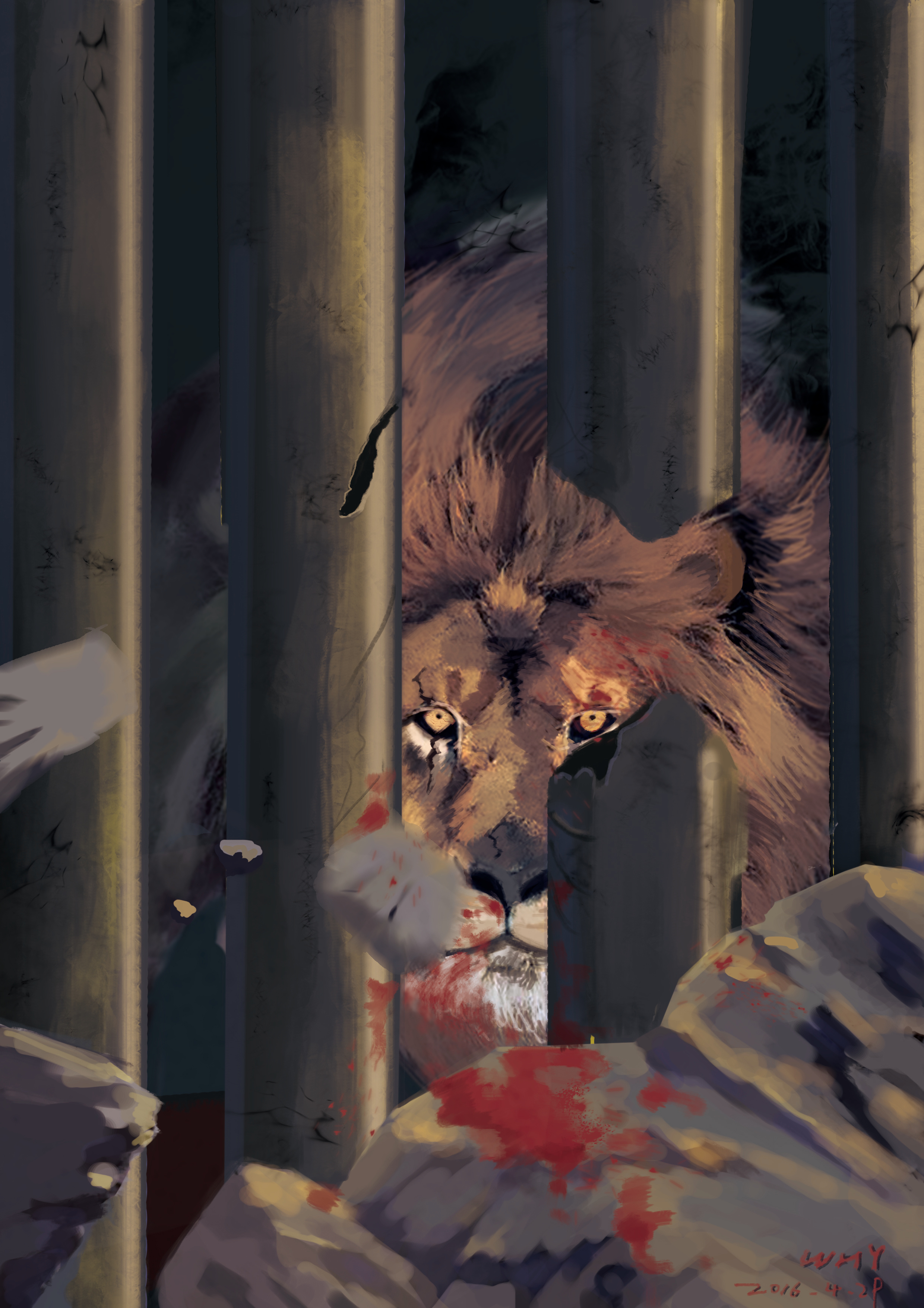 心中困兽 站酷网