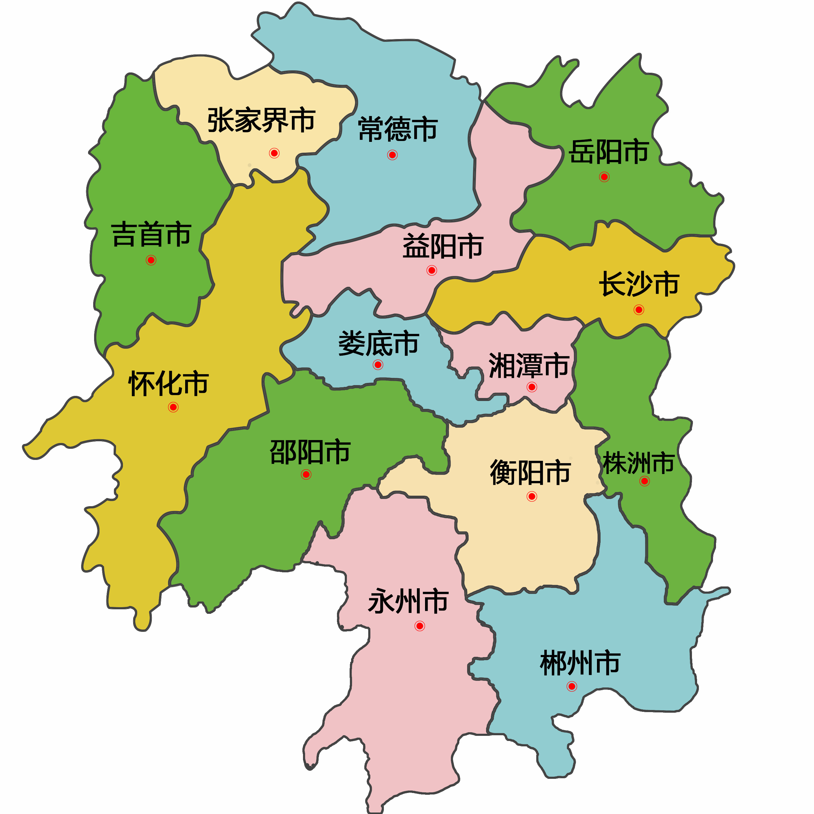 湖南地图