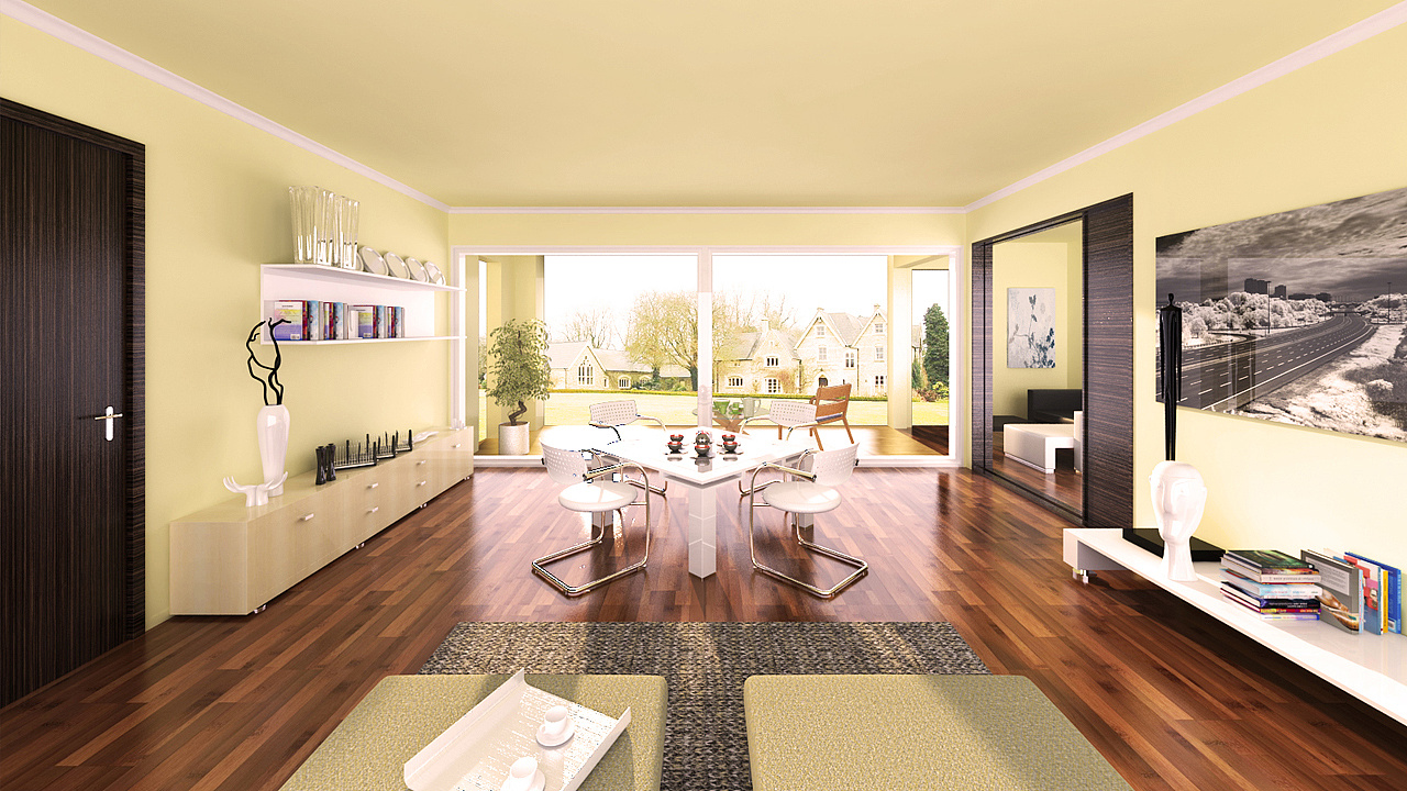 这类可有挂画的室内效果图那里有下载