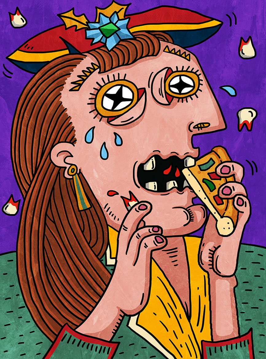 恶搞毕加索经典作品《哭泣的女人》|绘画习作