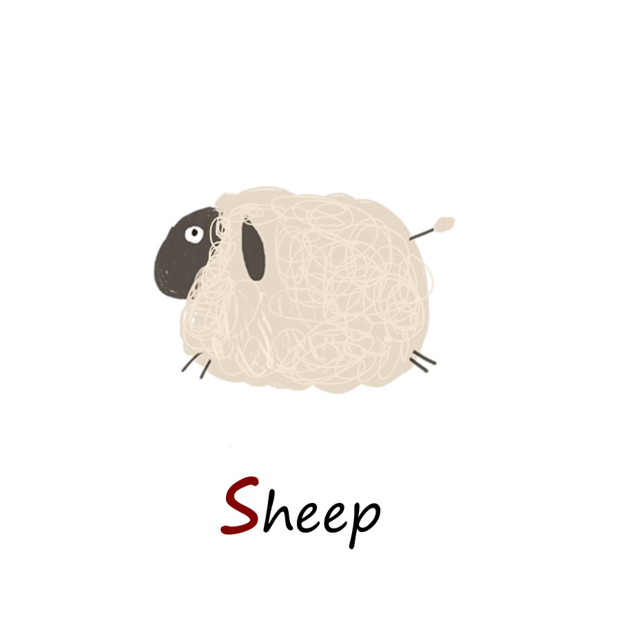 26个英文字母(动物)|儿童插画|插画|Bunny儿 - 原