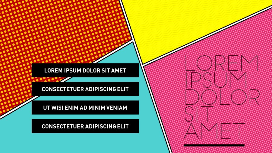 波普 \/ POP ART 风格PPT模板|PPT\/演示|平面|臭