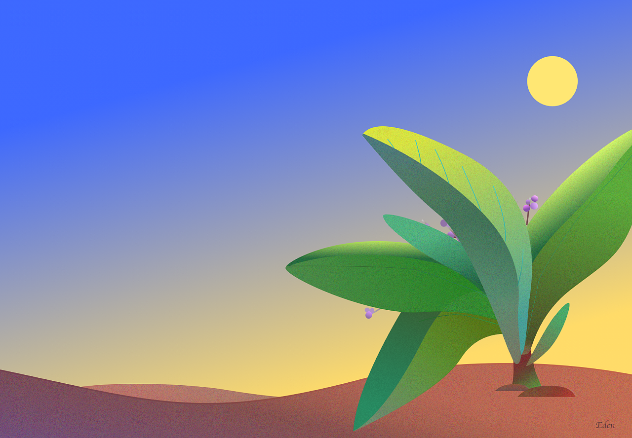 沙漠绿洲|插画|概念设定|eden艺丹 - 原创作品 - 站酷