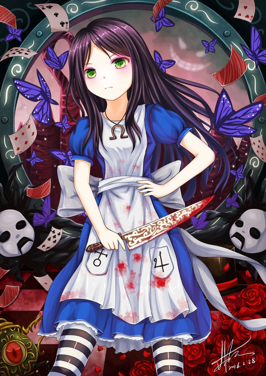 爱丽丝疯狂回归同人|绘画习作|插画|依然z - 原创