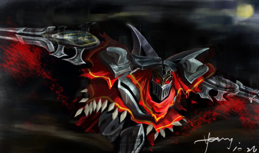 LOL同人 劫 处女拙作|游戏原画|插画|freeYanG