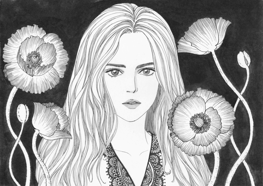 人像画|其他绘画|插画|球狐狸 - 原创设计作品 - 