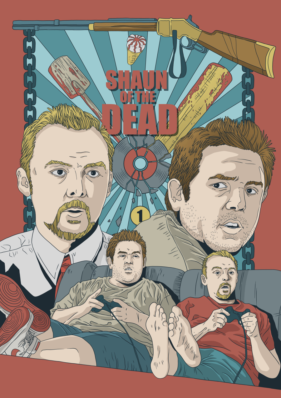 血与冰淇淋三部曲|其他绘画|插画|AaronShi - 原