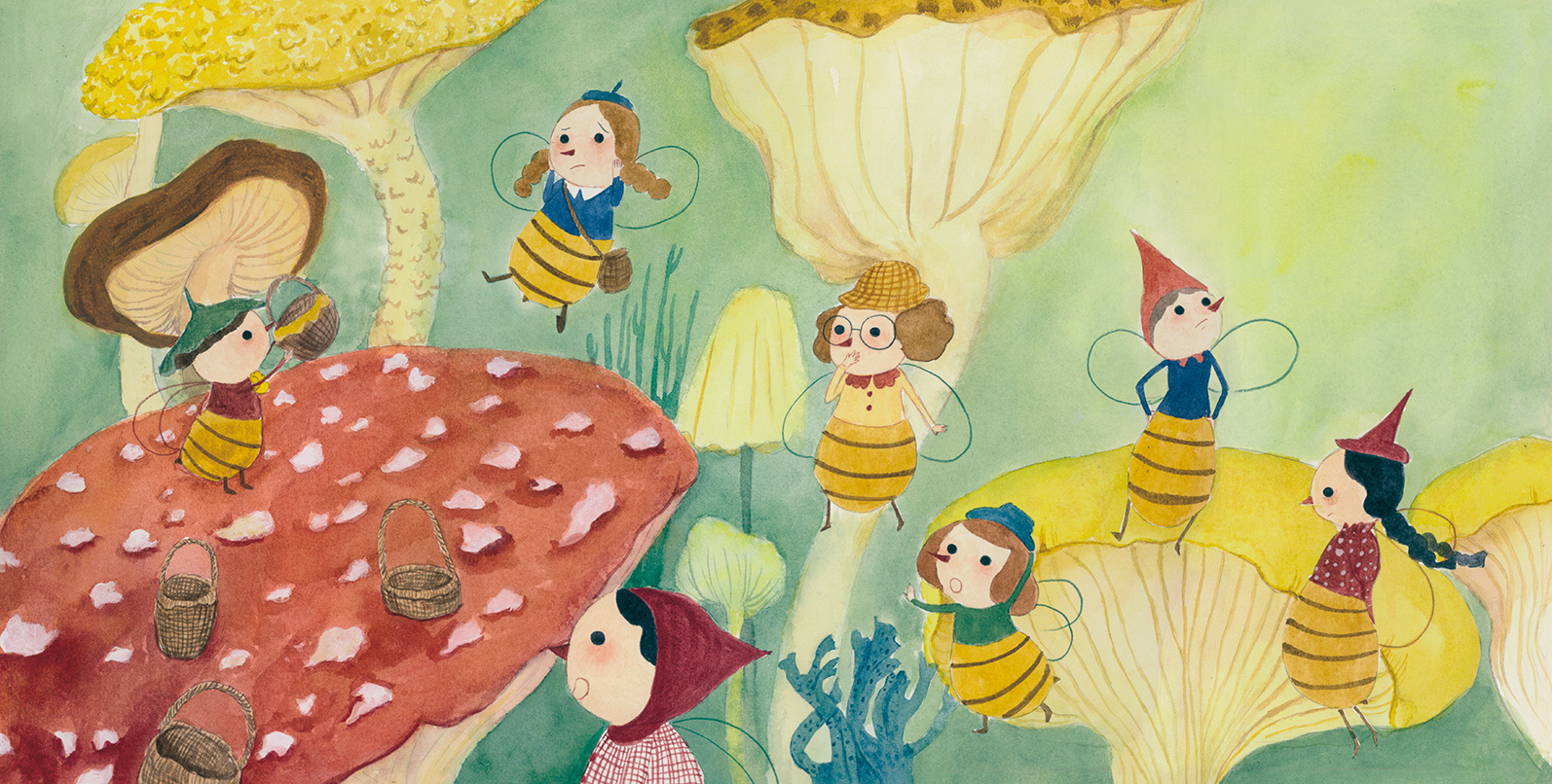 小蜜蜂卡娅的春天|插画|绘本|银ain - 原创作品