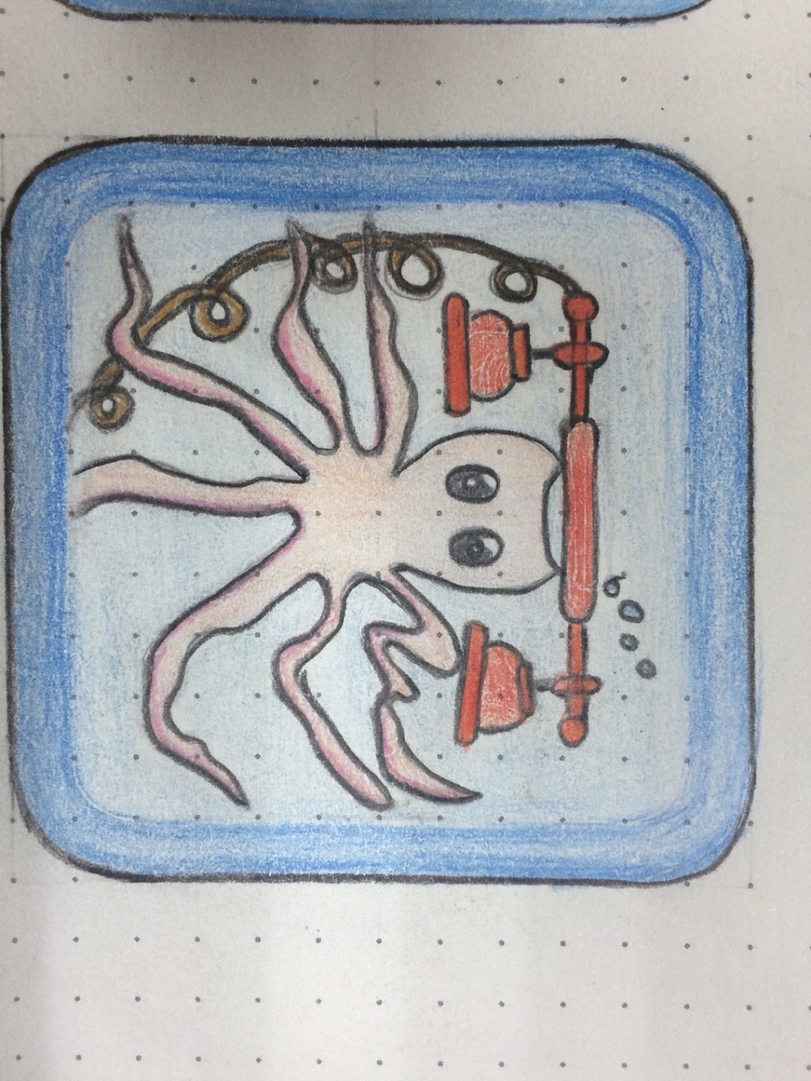 海洋主题手机图标,大家可以猜一猜都是什么哦