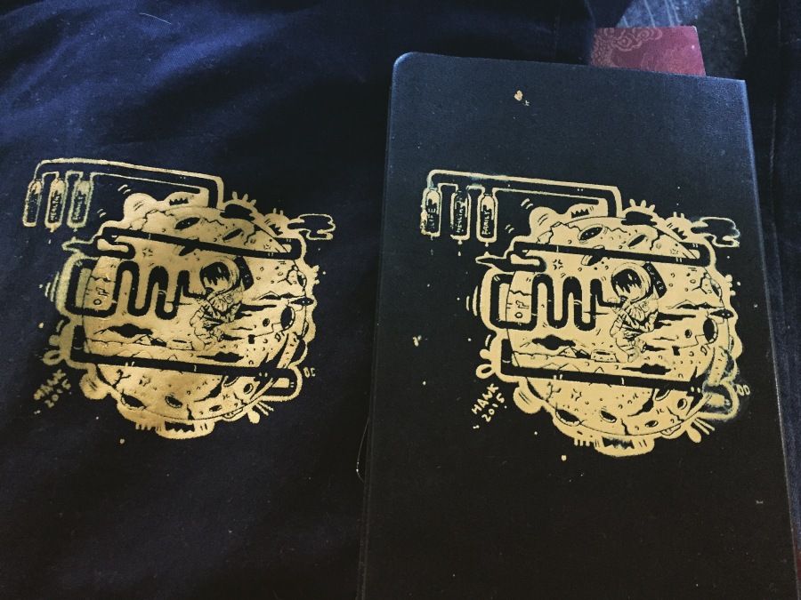 手作丝网印刷作品《Moon》|其他手工|手工艺|含