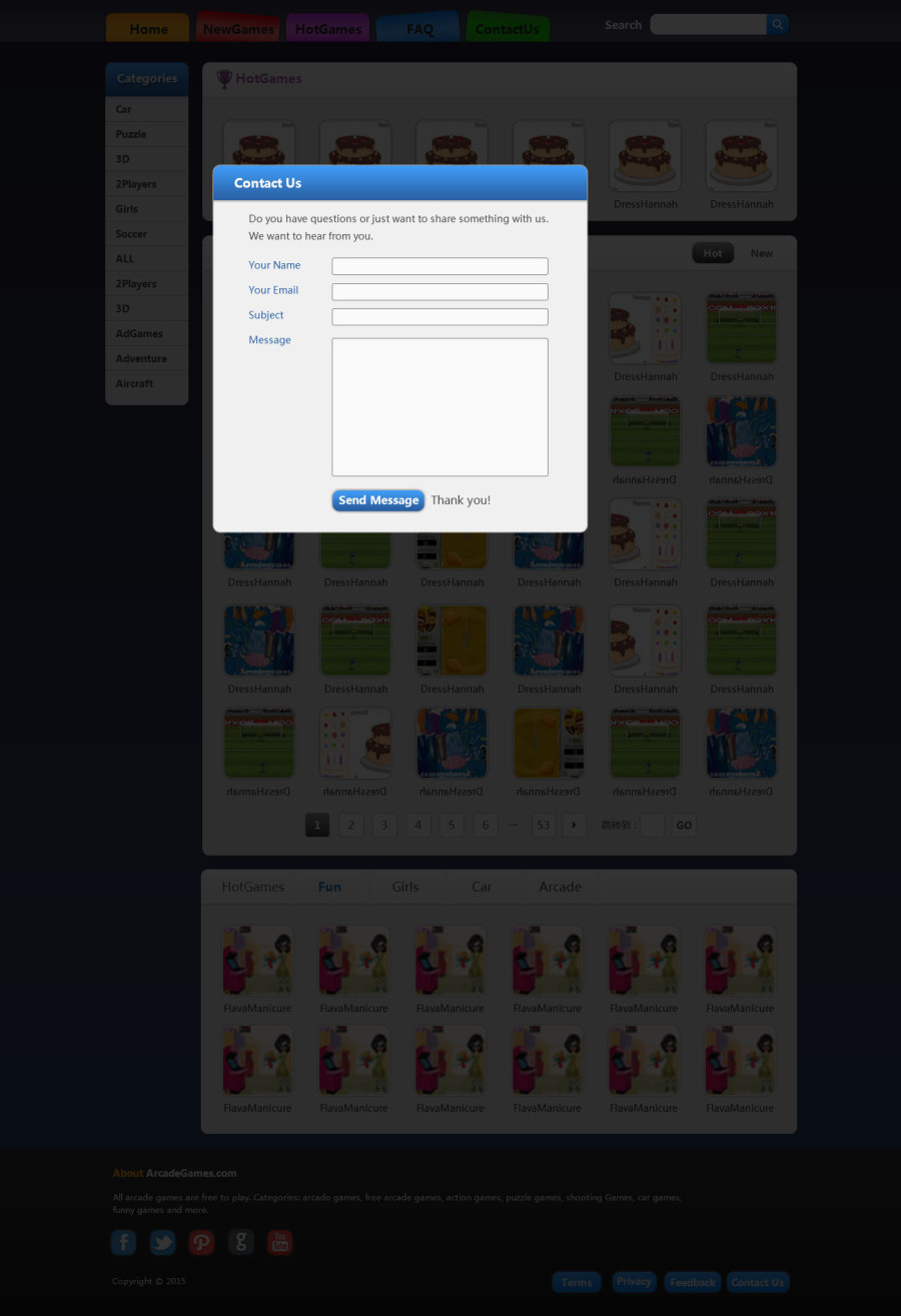 国外小游戏网站设计|游戏\/娱乐|网页|永远的蓝 