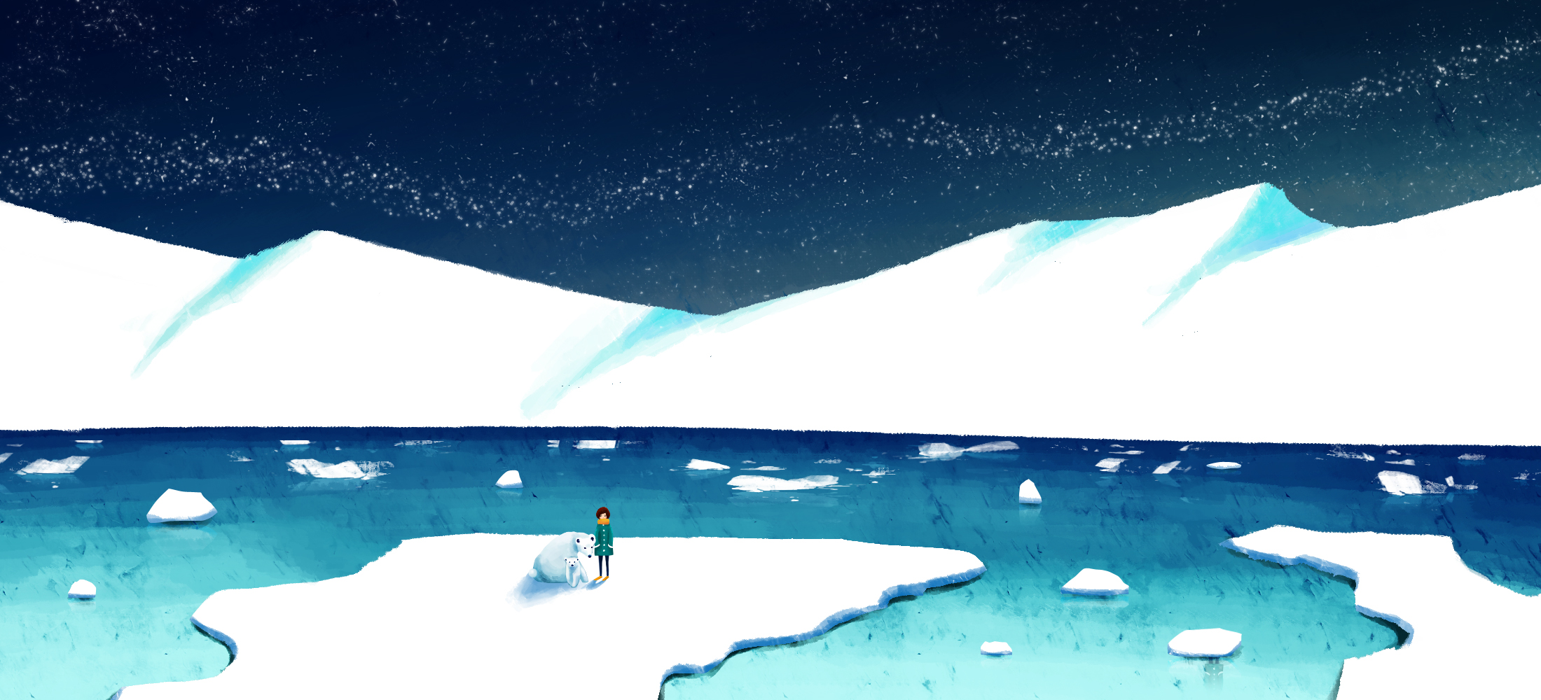 inside the glacier|插画|商业插画|cecii - 原创作品