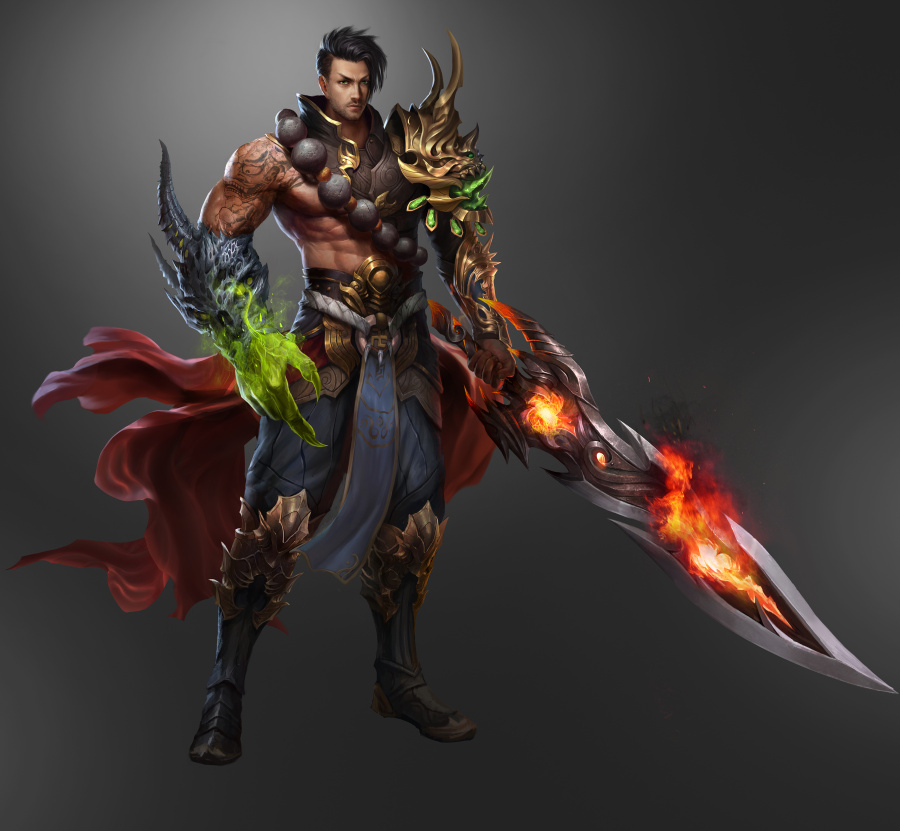 分享一张驱魔师插画|游戏原画|插画|瞎忙活的人