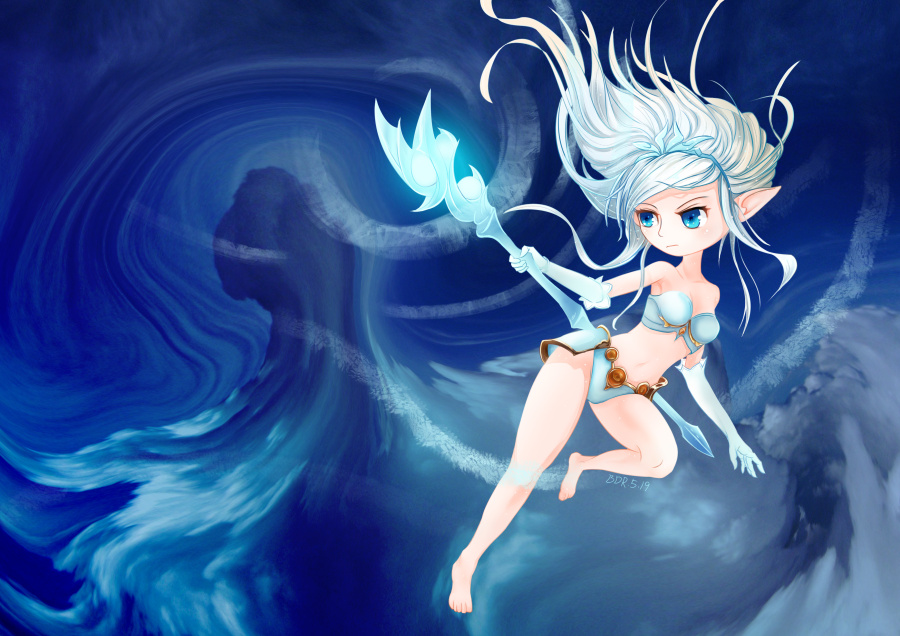 LOL 风女|绘画习作|插画|摆渡人小羽哥 - 原创设